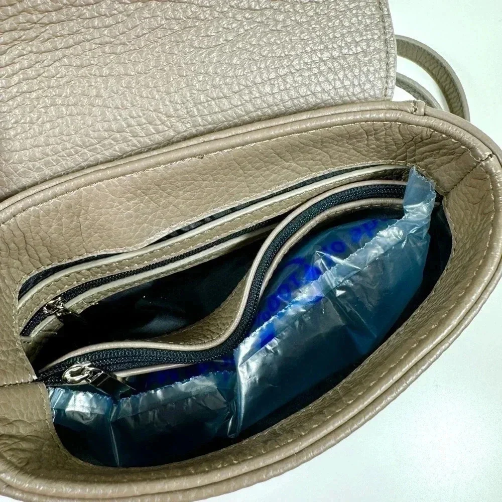 NWT Italy 100% Premium Leather Handbag Limited Small Crossbody Purse - Picture 8 of 9